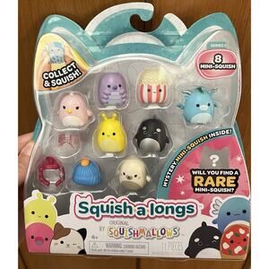 Original Squishmallows Squish-a-Longs Mini-Squish Series 3 8 Pack Gift Set